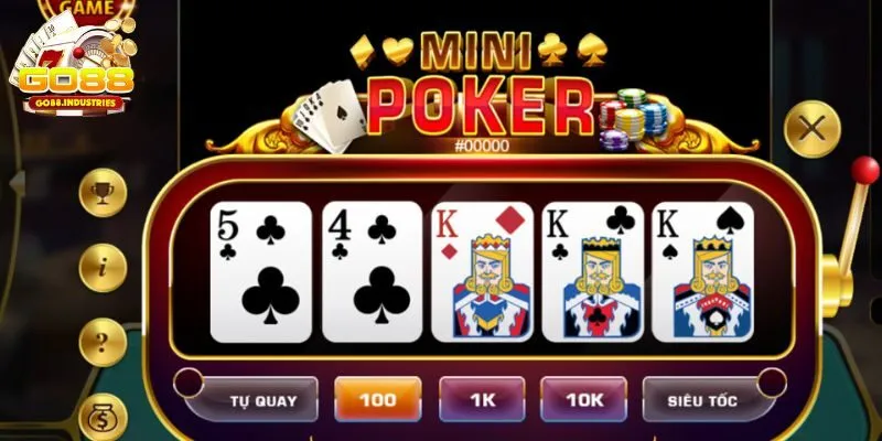 Poker 3 lá tại Go88 sở hữu nhiều tính năng cược mới