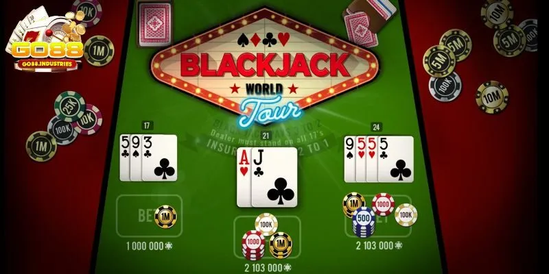  Blackjack - Go88 là game bài được thiết kế với quy tắc cược đơn giản